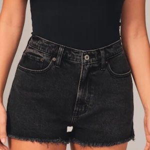 Black Abercrombie Jean Shorts